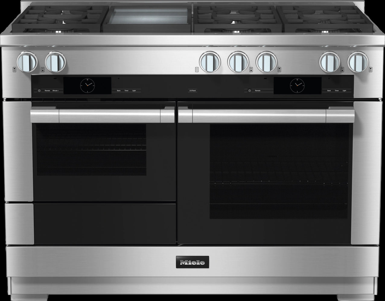 Miele - 3.2 cu. ft Gas Range in Stainless - HR 1956-3 G DF GD