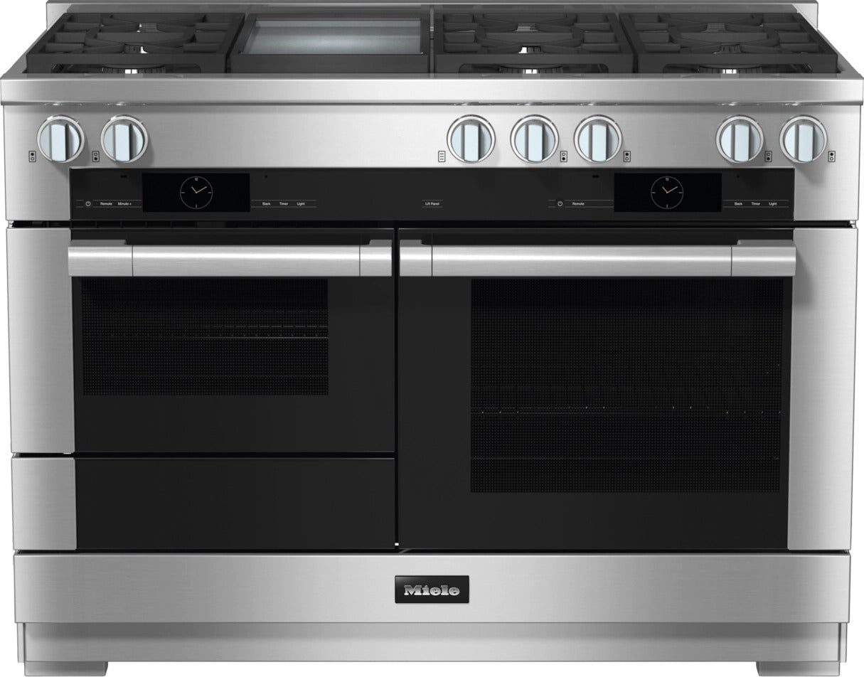 Miele - 3.2 cu. ft Gas Range in Stainless - HR 1956-3 LP GD DF