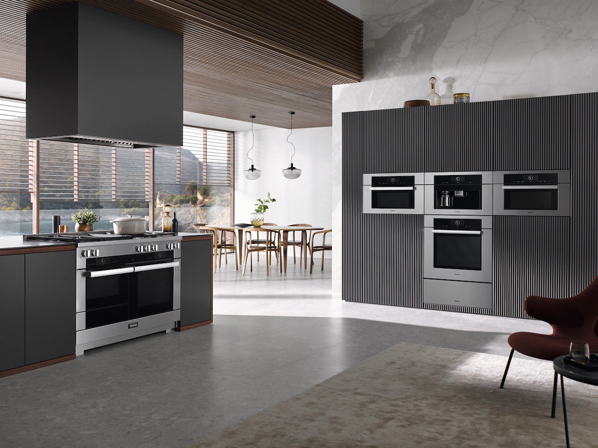 Miele - 3.2 cu. ft Gas Range in Stainless - HR 1956-3 LP GD DF