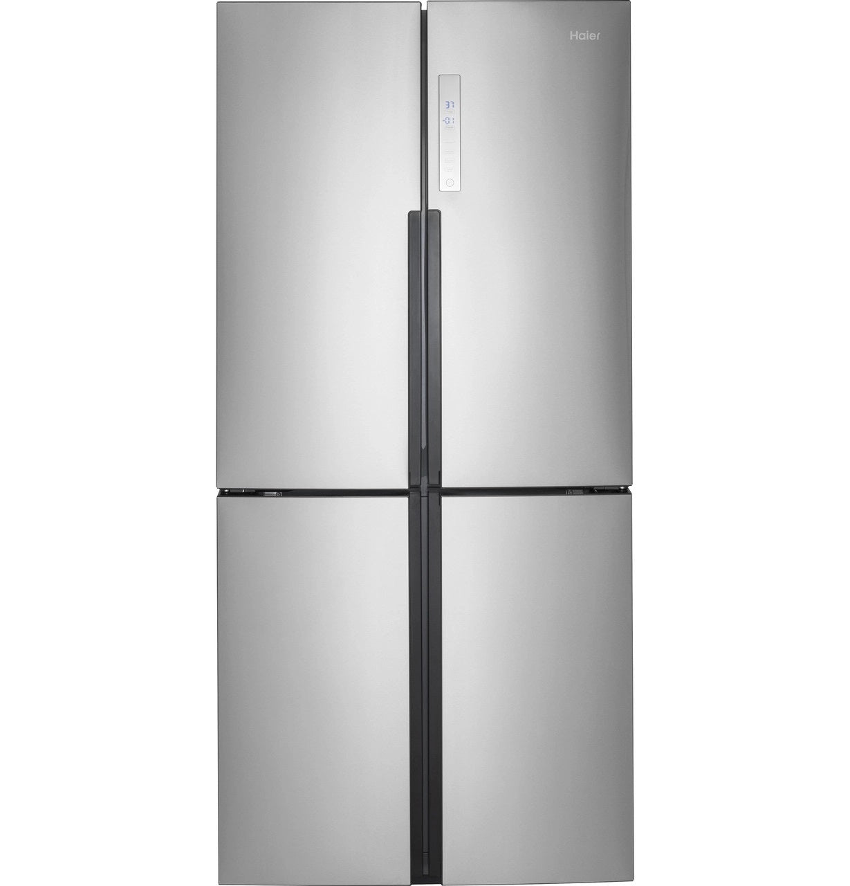 Haier - 32.75 Inch 16.4 cu. ft French Door Refrigerator in Stainless - HRQ16N3BGS