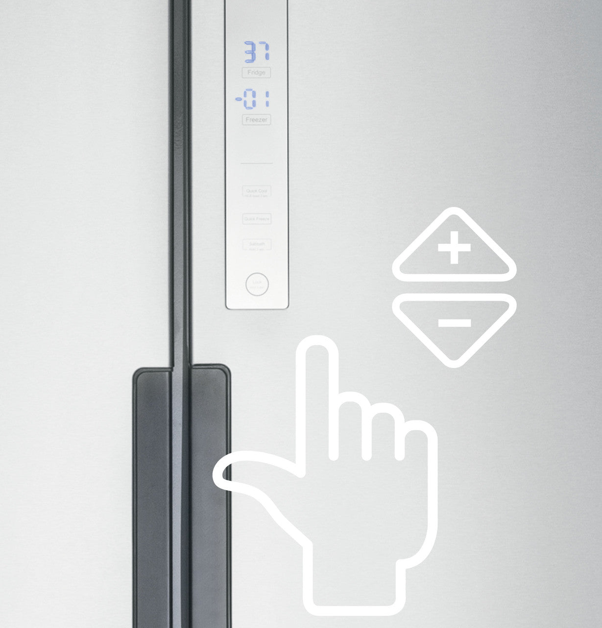 Haier - 32.75 Inch 16.4 cu. ft French Door Refrigerator in Stainless - HRQ16N3BGS