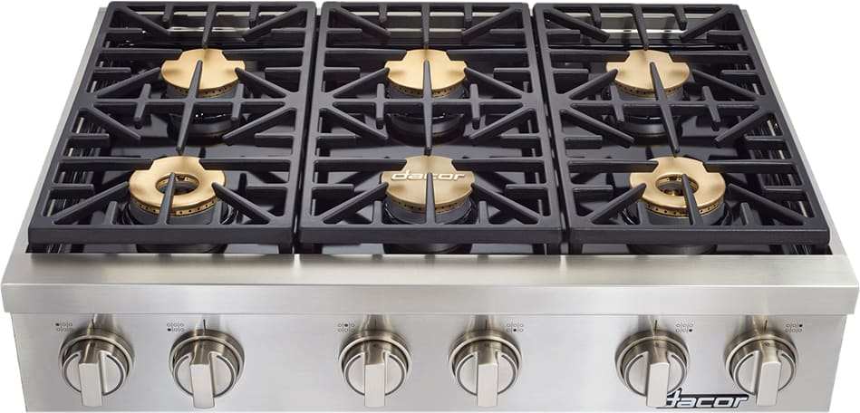 Dacor - 35.875 inch wide Gas Rangetop in Stainless - HRTP366S/NG