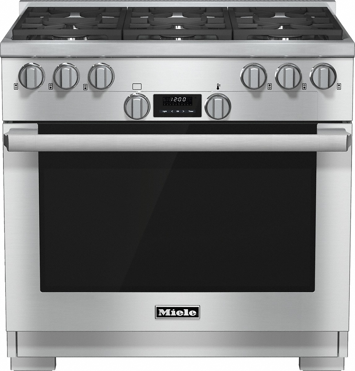 Miele - 5.8 cu. ft Gas Range in Stainless - HR 1134-1 G