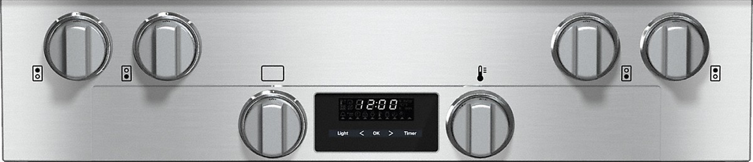 Miele - 4.6 cu. ft Dual Fuel Range in Stainless - HR 1724 LP