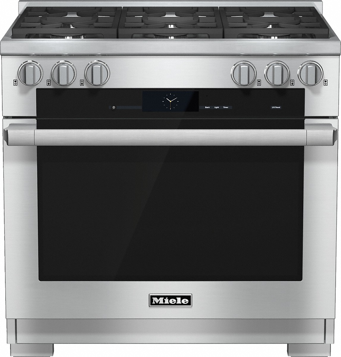 Miele - 5.8 cu. ft Dual Fuel Range in Stainless - HR 1934-2 LP