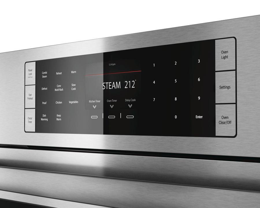 Bosch - 1.4 cu. ft Steam Wall Oven in Stainless Steel - HSLP451UC