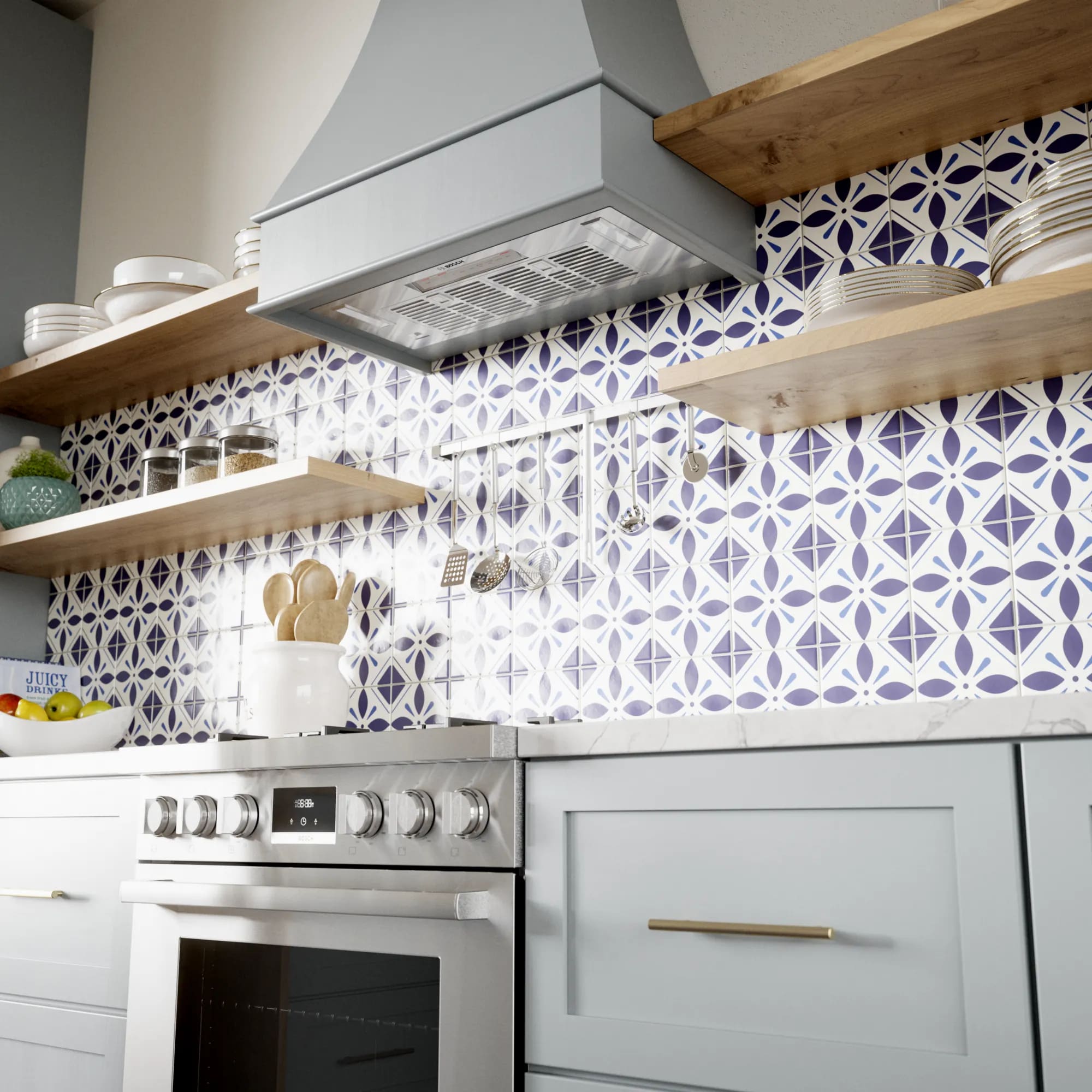 Bosch - 26.5 Inch 600 CFM Insert Vent in Stainless - HUI80553UC