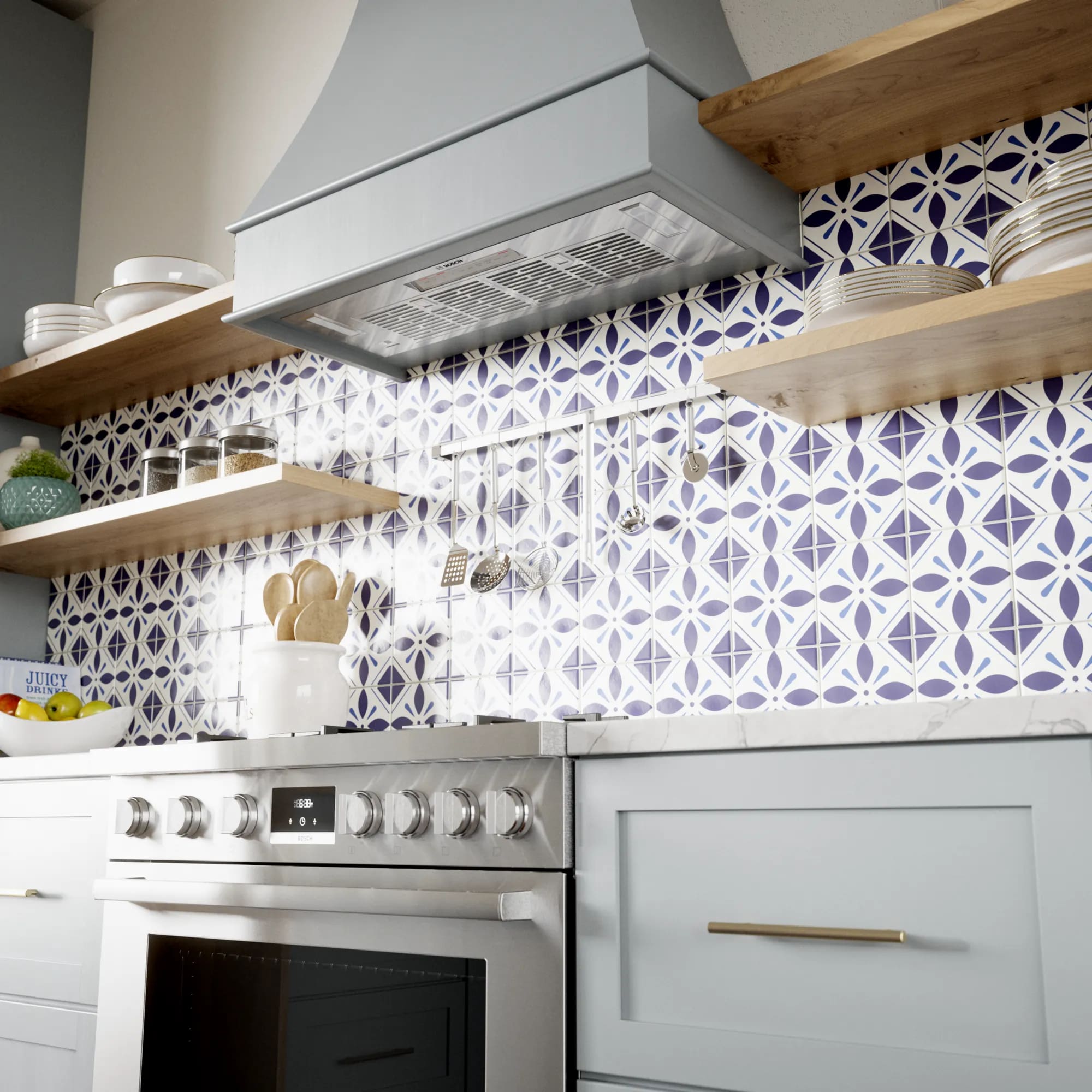 Bosch - 32.5 Inch 600 CFM Insert Vent in Stainless - HUI86553UC