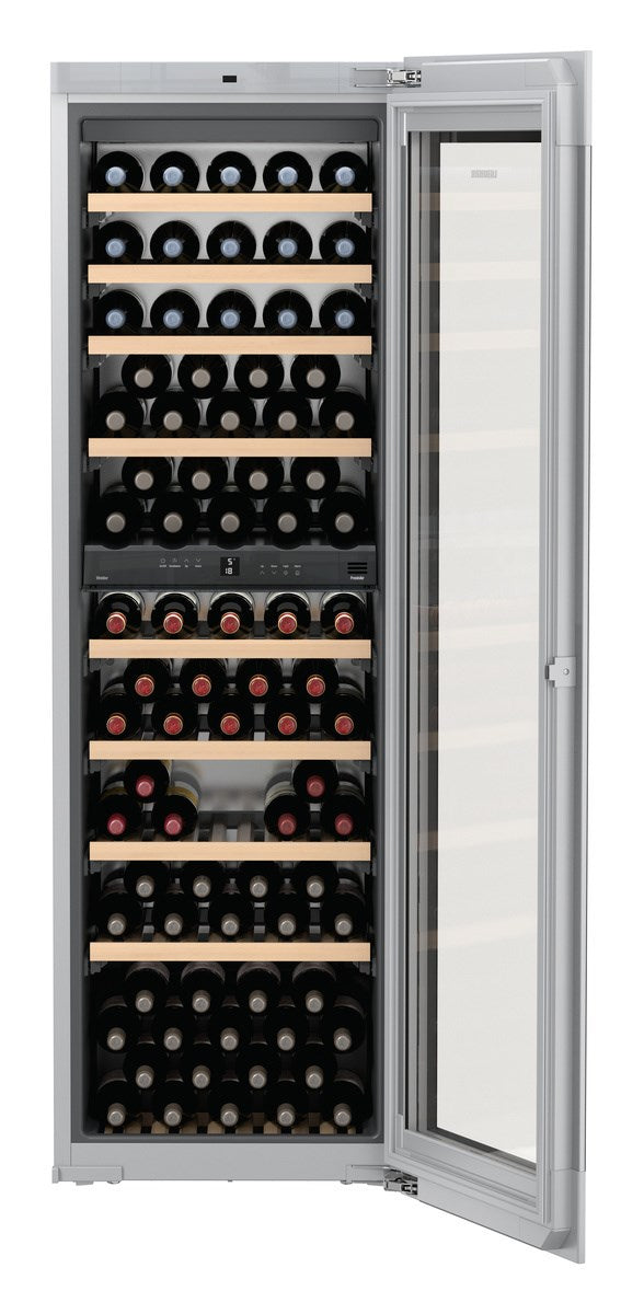 Liebherr - 21.9375 Inch 9 cu. ft Built In / Integrated Wine Fridge Refrigerator in Black - HWGB8300