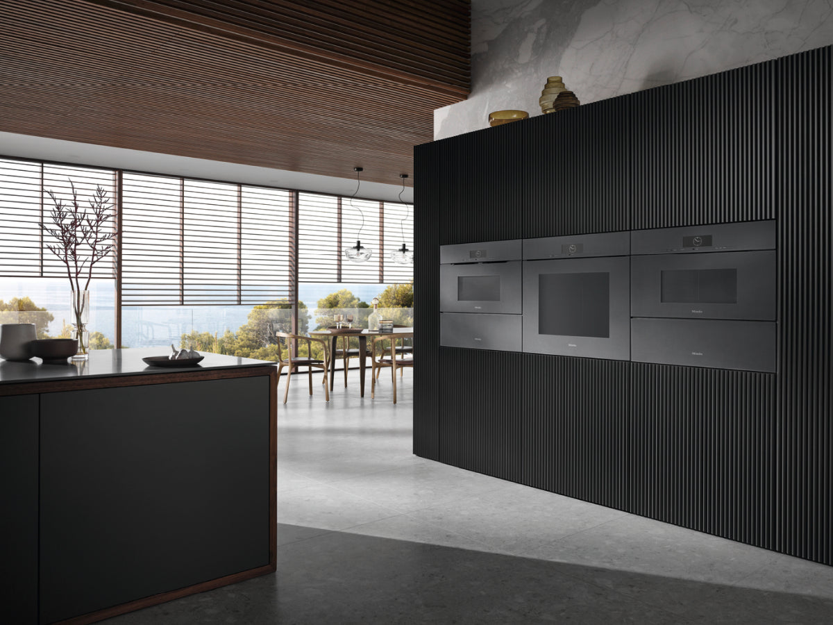 Miele - 4.59 cu. ft Single Wall Oven in Grey - H 7880 BPX