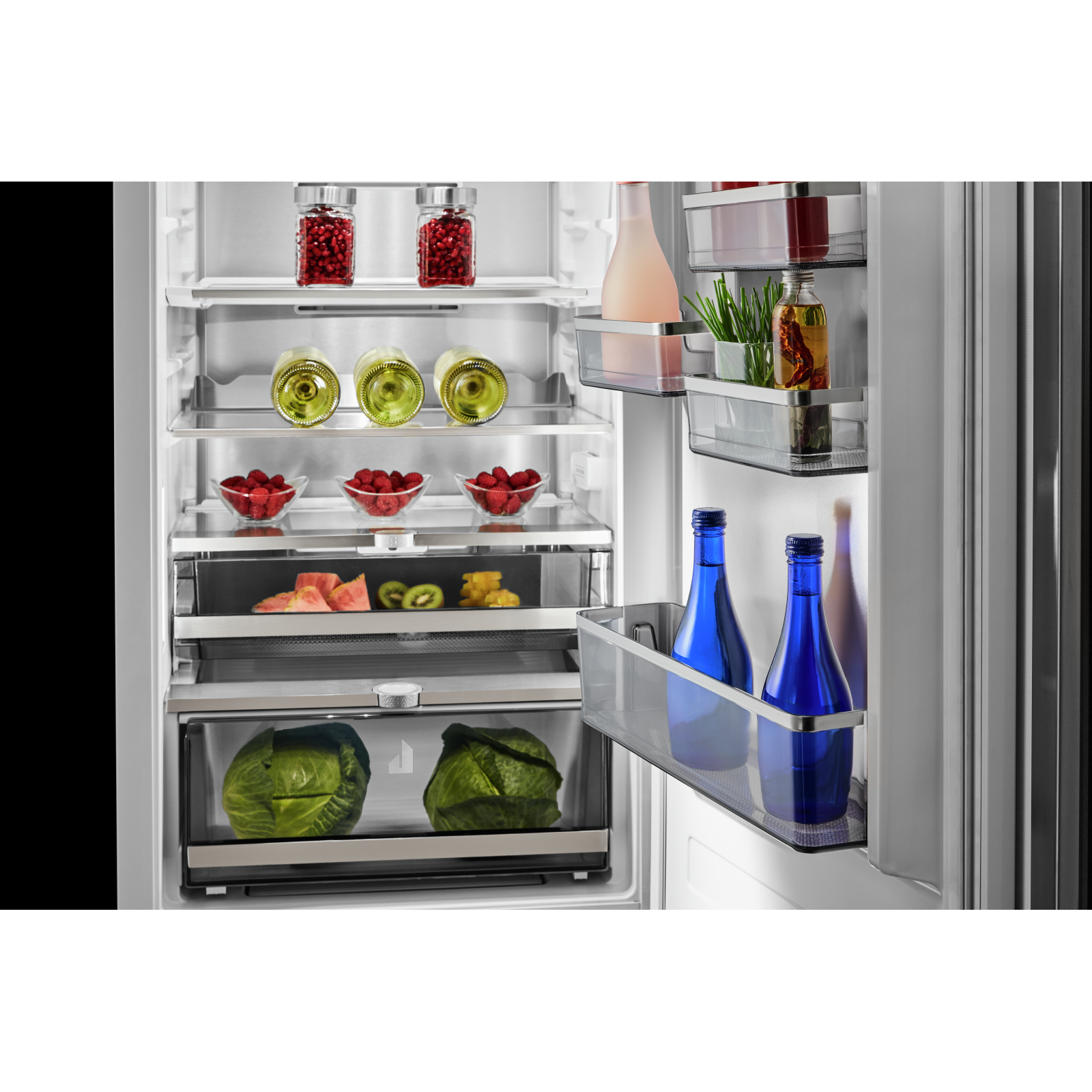 JennAir - 21.9375 Inch 8.8 cu. ft Built In / Integrated Bottom Mount Refrigerator in Panel Ready - JBBFX22NMX