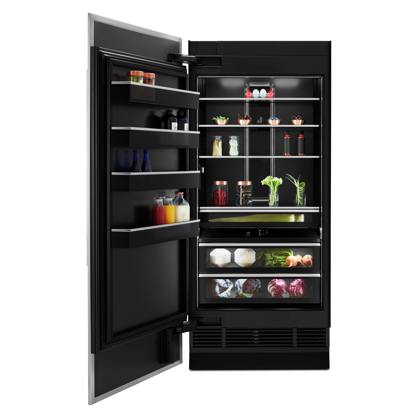 JennAir - 35.75 Inch 20 cu. ft Built In / Integrated All Fridge Refrigerator in Panel Ready - JBRFL36IGX