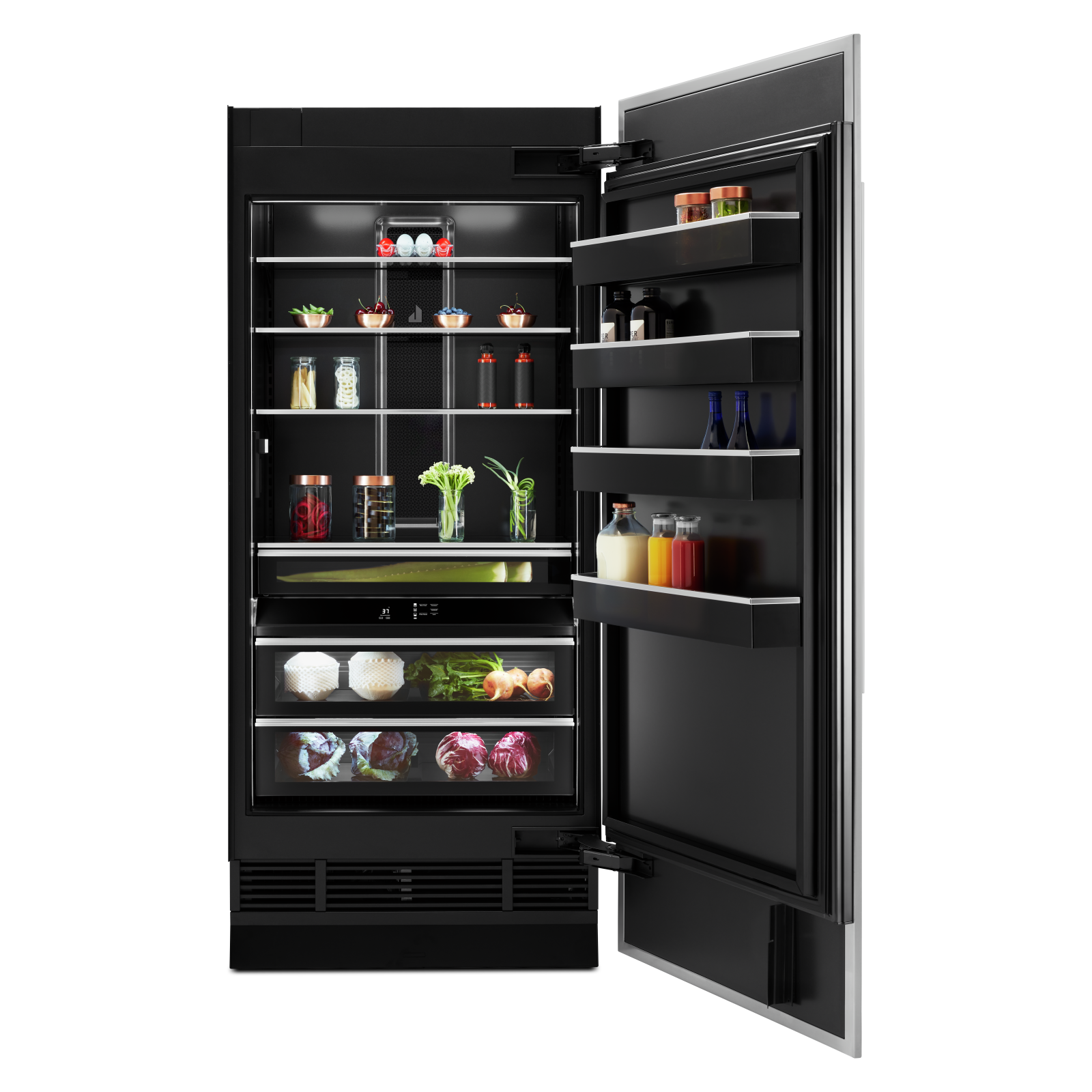 JennAir - 35.75 Inch 20 cu. ft Built In / Integrated All Fridge Refrigerator in Panel Ready - JBRFR36IGX