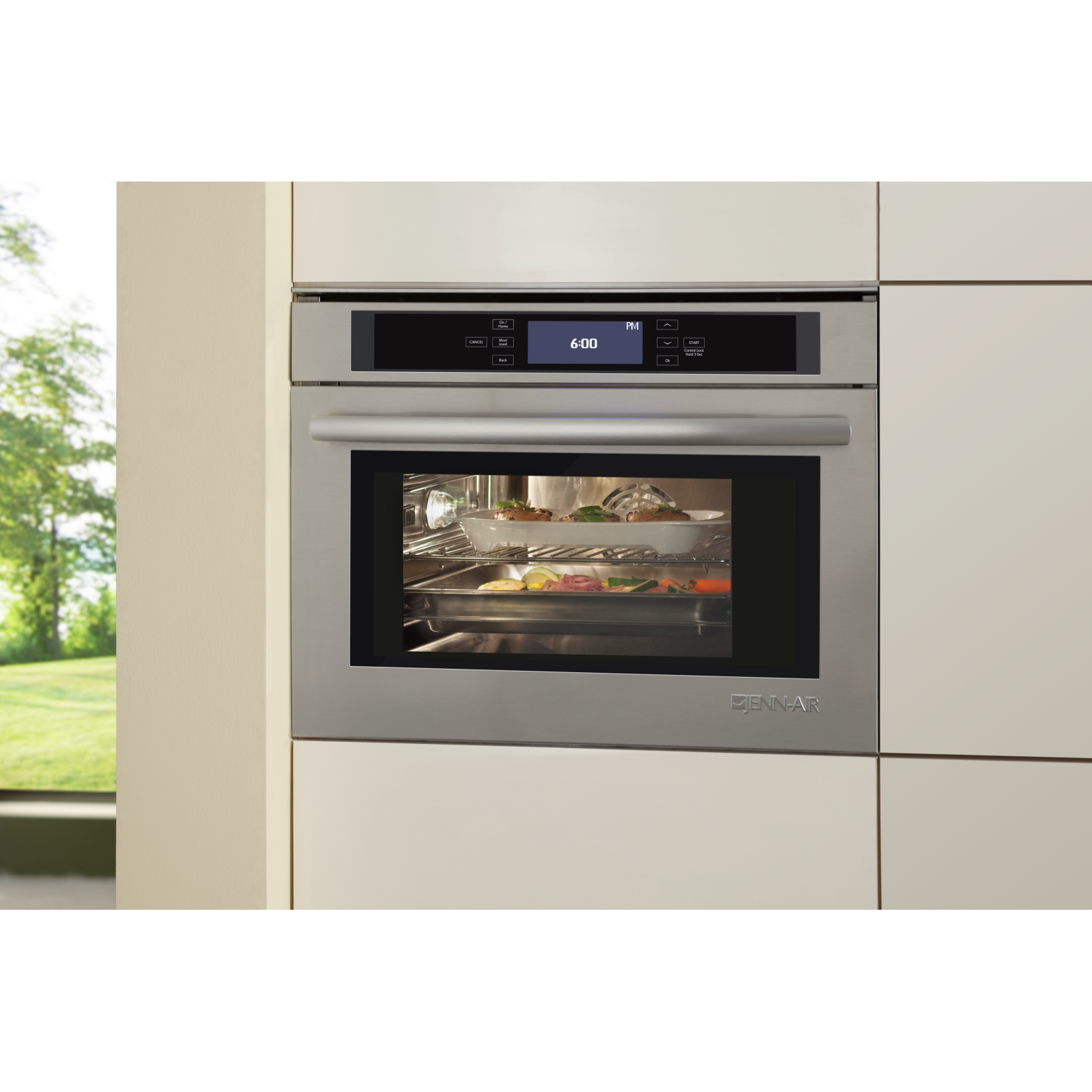 JennAir - 1.3 cu. ft Steam Wall Oven in Stainless - JBS7524BS