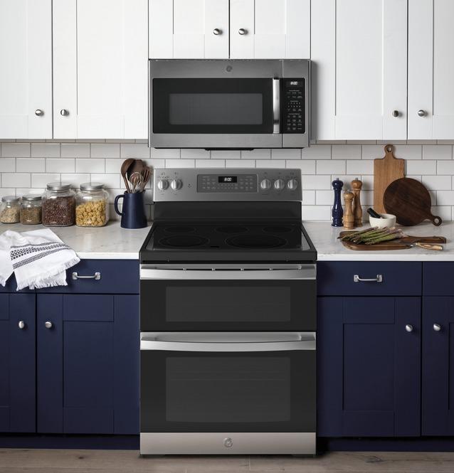 GE - 6.6 cu. ft Electric Range in Stainless - JBS86SPSS