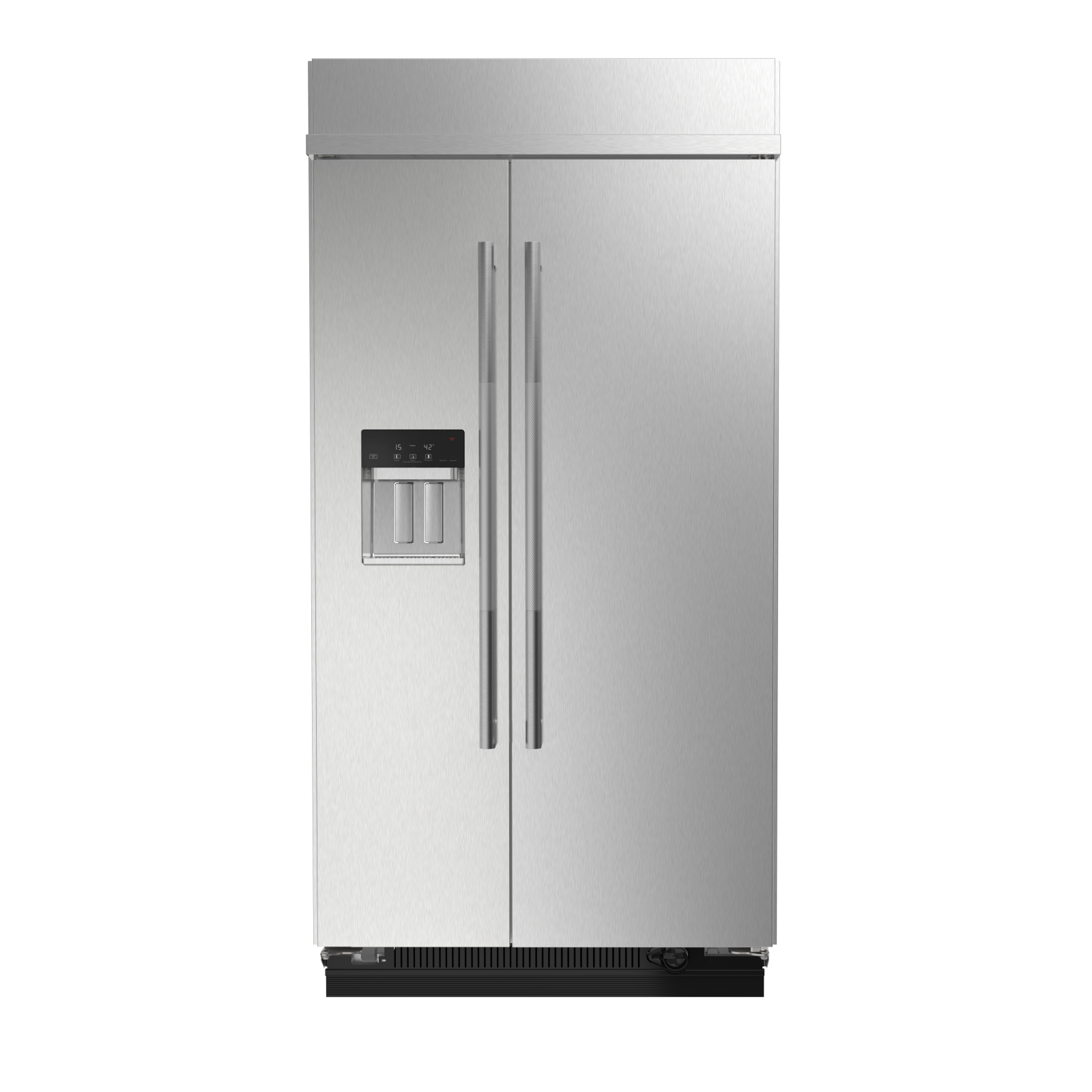 JennAir - 41.25 Inch 25.5 cu. ft Built In / Integrated Side by Side Refrigerator in Stainless - JBSS42E22L
