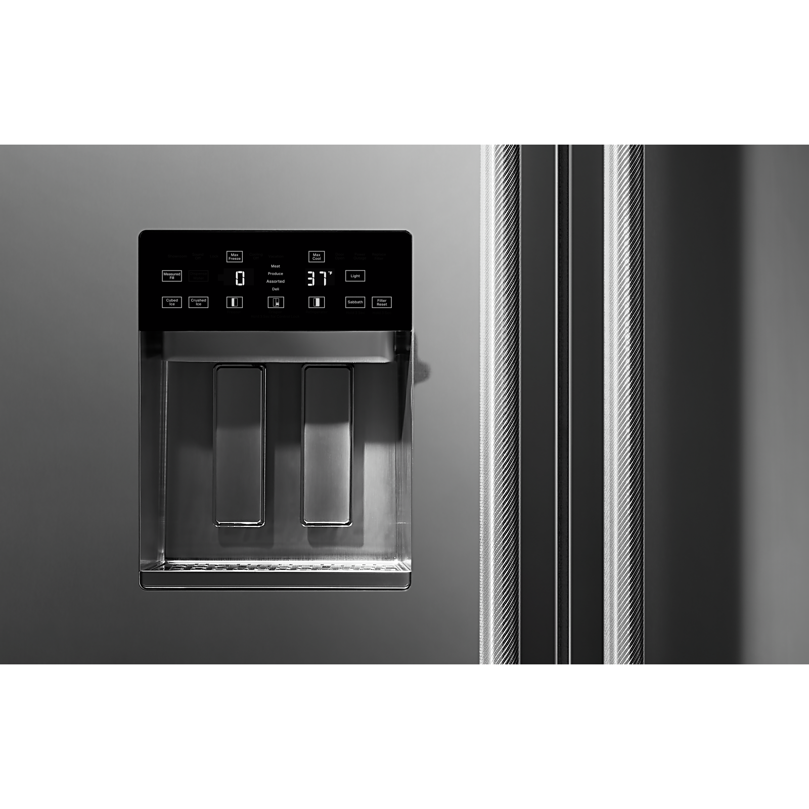 JennAir - 41.25 Inch 25.5 cu. ft Built In / Integrated Side by Side Refrigerator in Stainless - JBSS42E22L