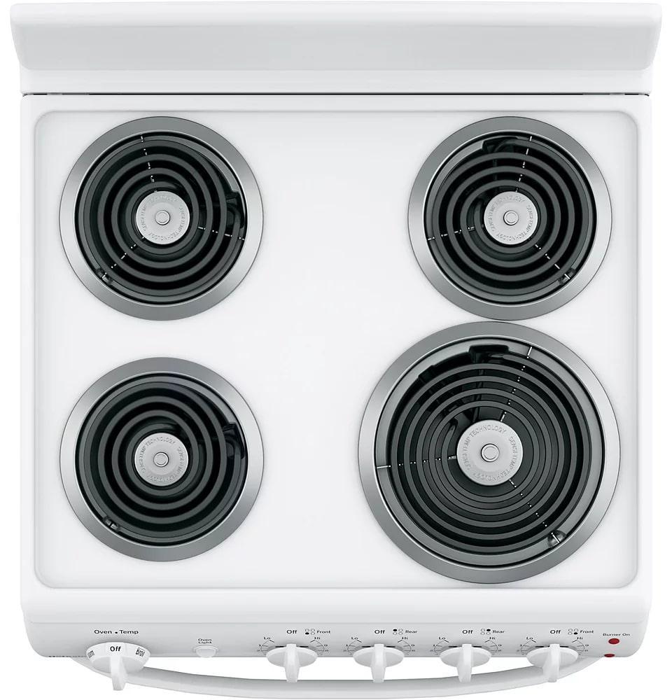 GE - 2.9 cu. ft Electric Range in White - JCAS300DMWW