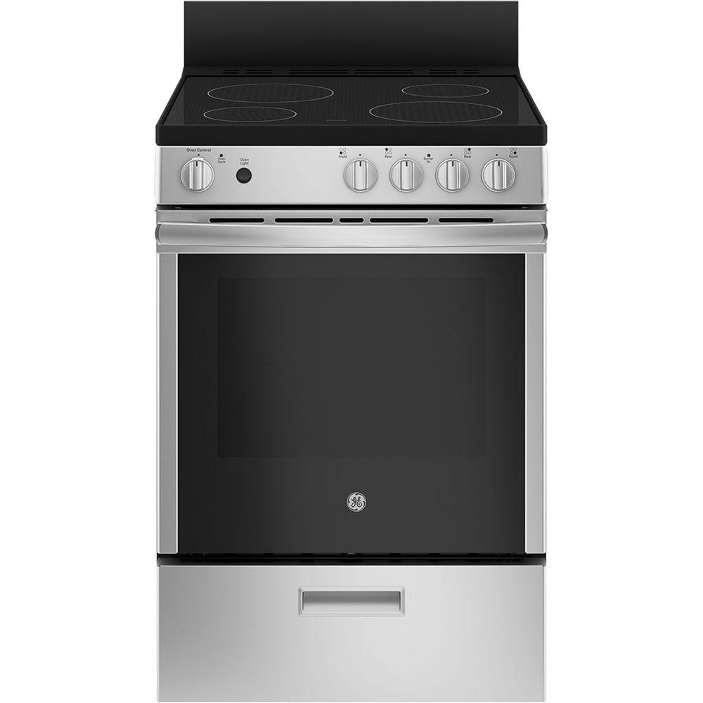 GE - 2.9 cu. ft Electric Range in Stainless - JCAS640RMSS