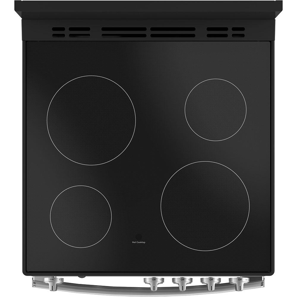 GE - 2.9 cu. ft Electric Range in Stainless - JCAS640RMSS