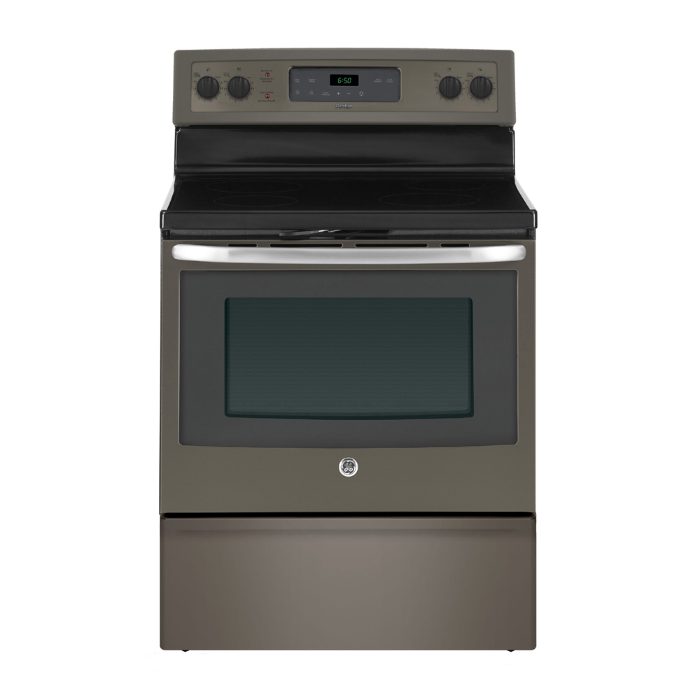 GE - 5 cu. ft Electric Range in Grey - JCB630EKES