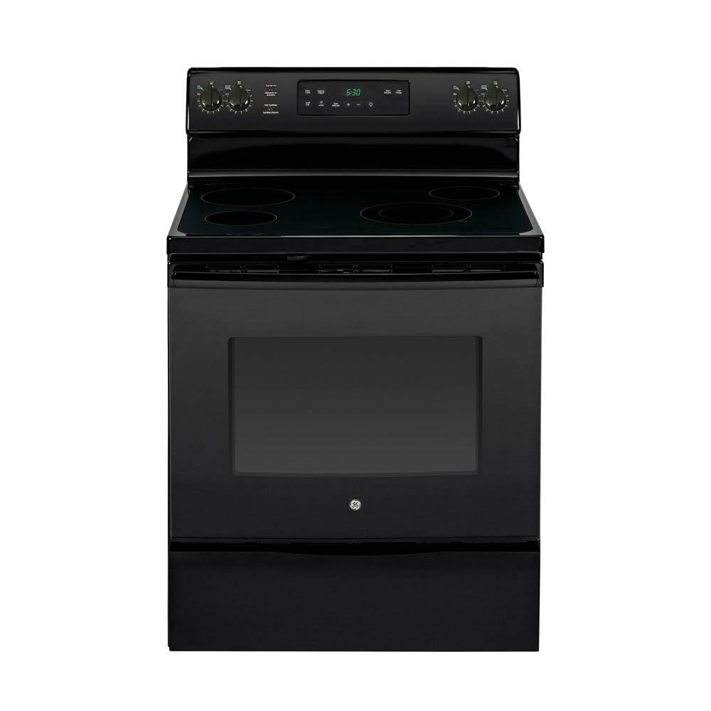 GE - 5 cu. ft Electric Range in Black - JCB635DKBB