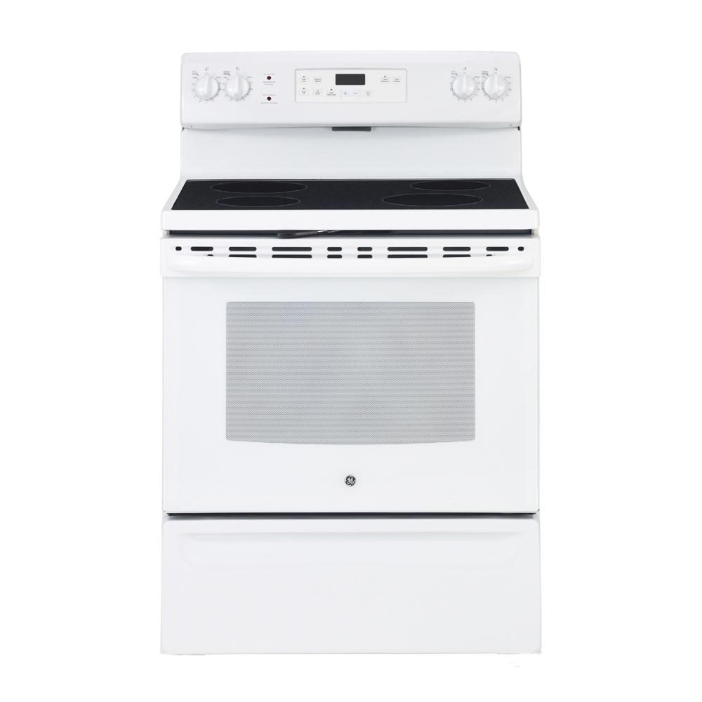 GE - 5 cu. ft Electric Range in White - JCB635DKWW