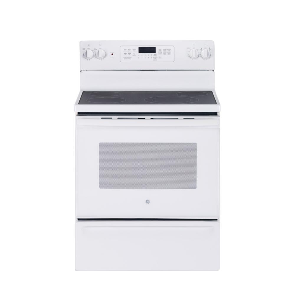 GE - 5 cu. ft Electric Range in White - JCB830DKWW
