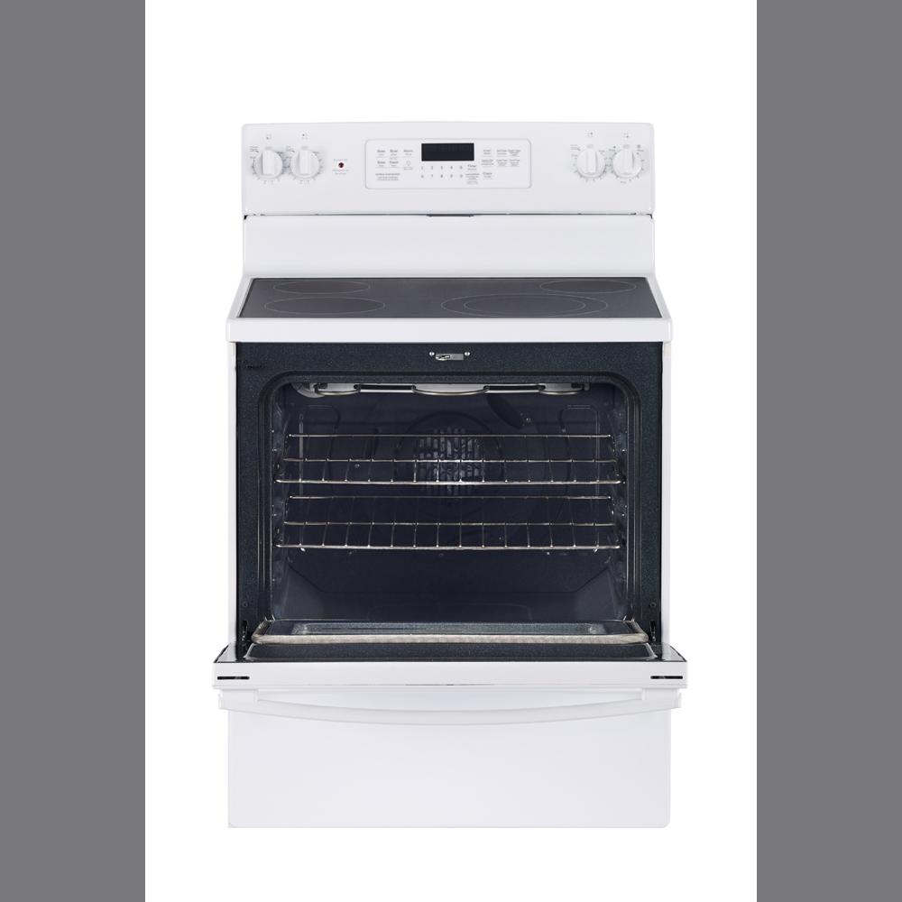GE - 5 cu. ft Electric Range in White - JCB830DKWW