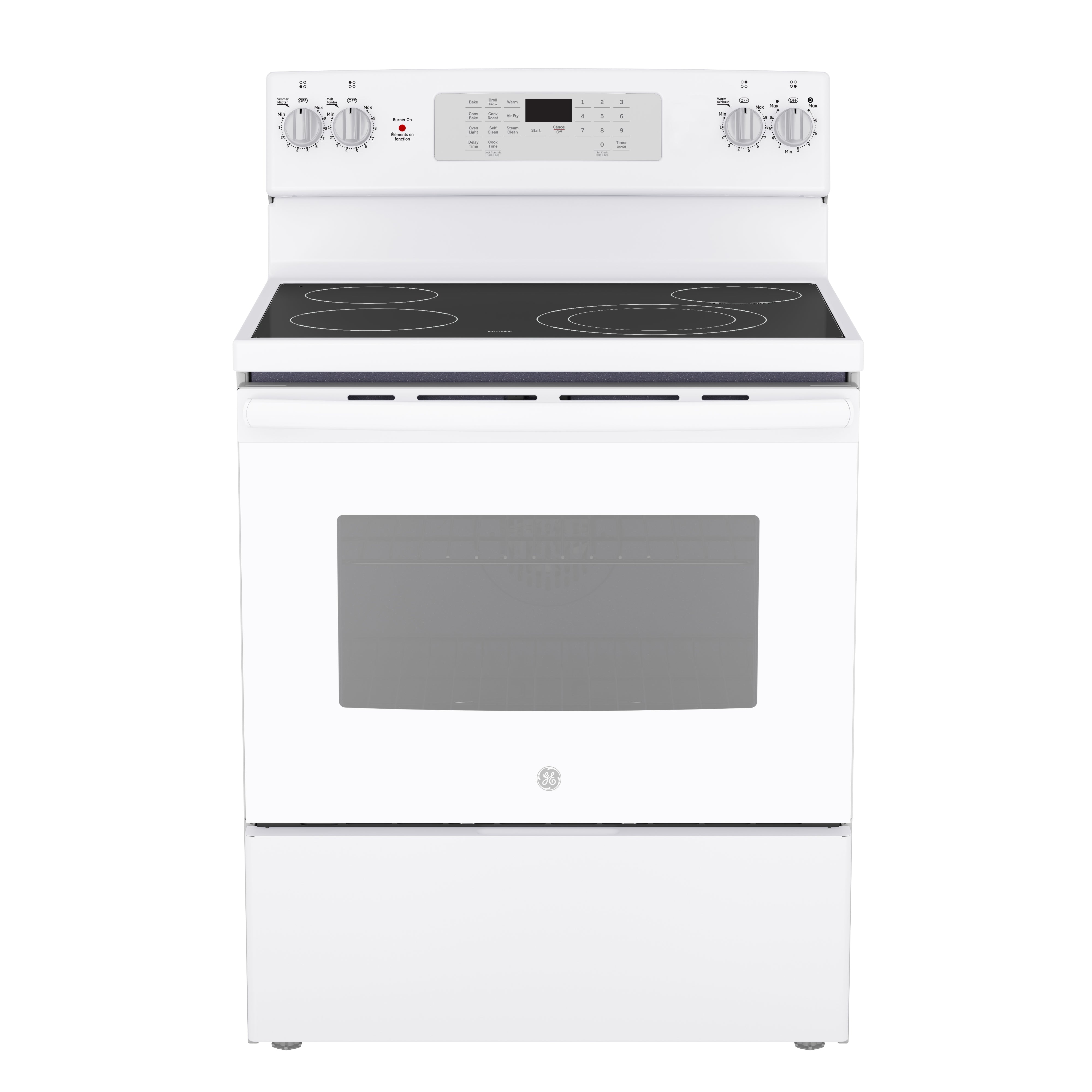 GE - 5 cu. ft Electric Range in Stainless - JCB830DVWW