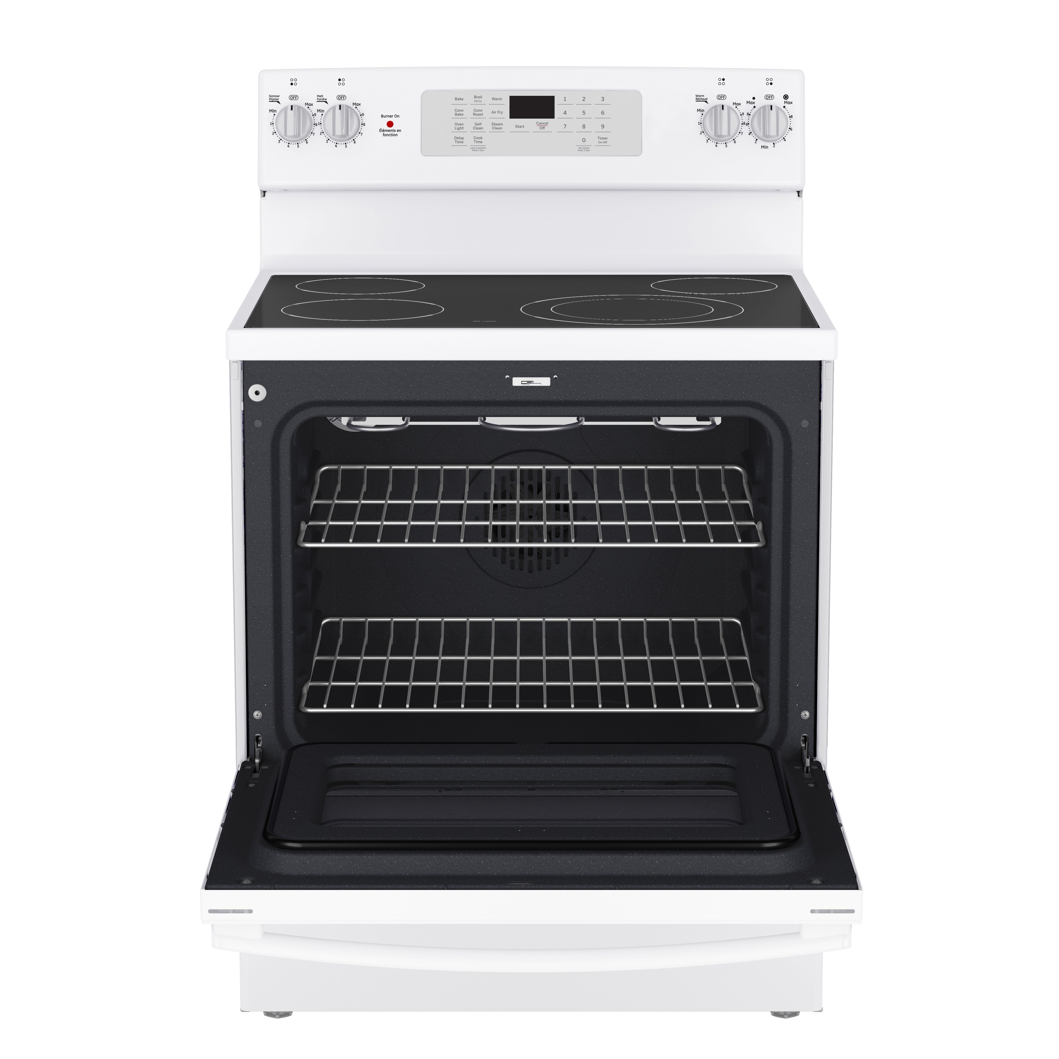 GE - 5 cu. ft Electric Range in Stainless - JCB830DVWW