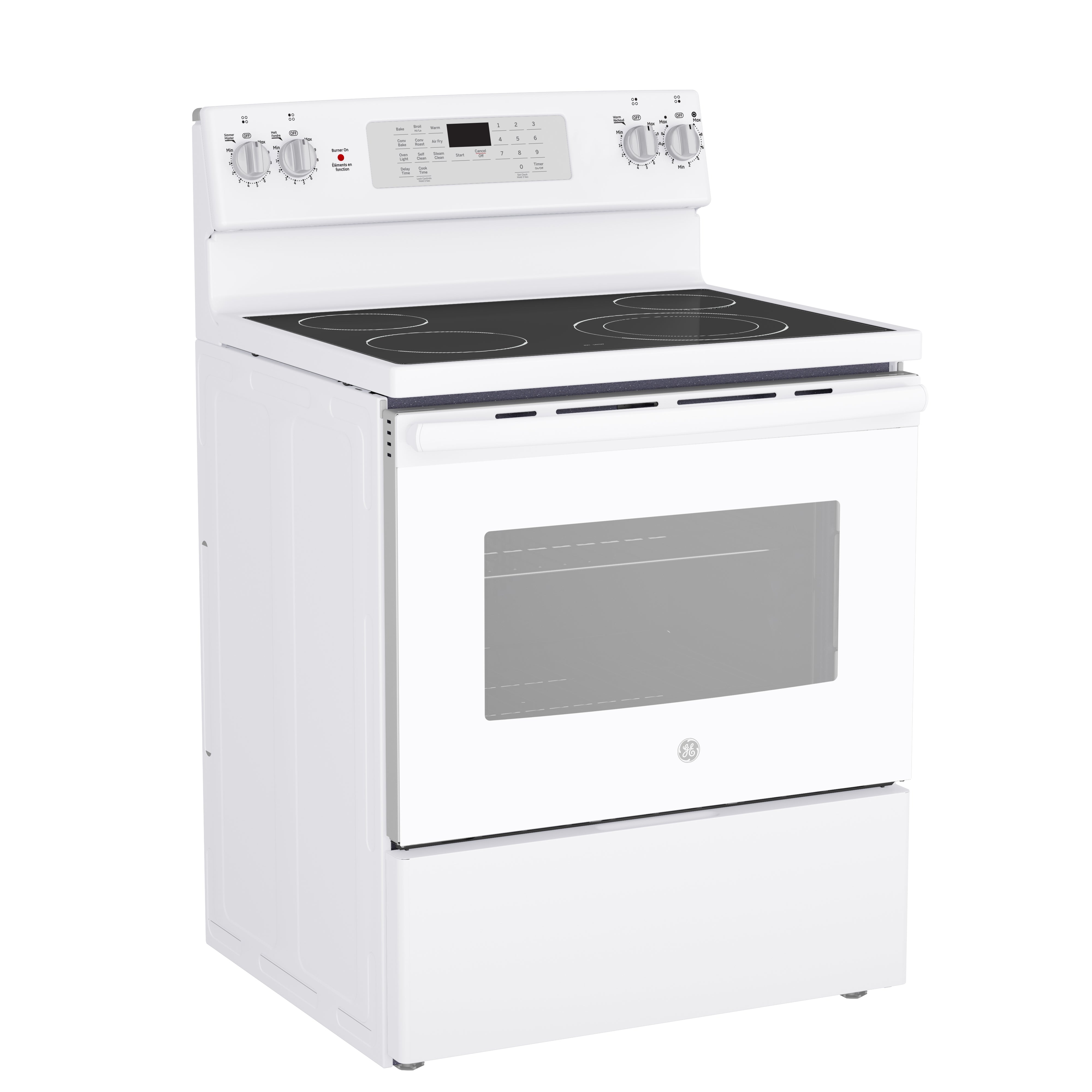 GE - 5 cu. ft Electric Range in Stainless - JCB830DVWW