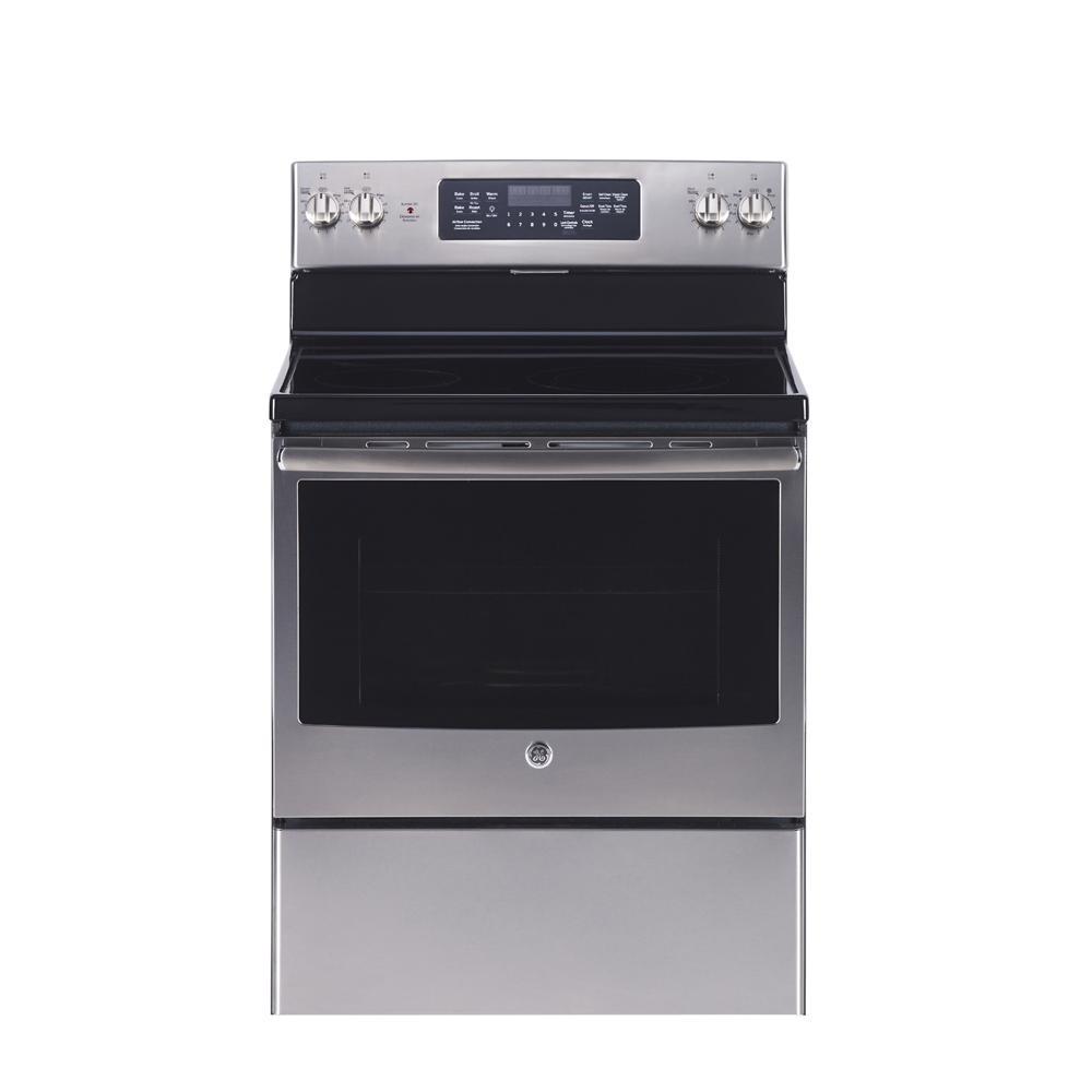 GE - 5 cu. ft Electric Range in Stainless - JCB830SKSS