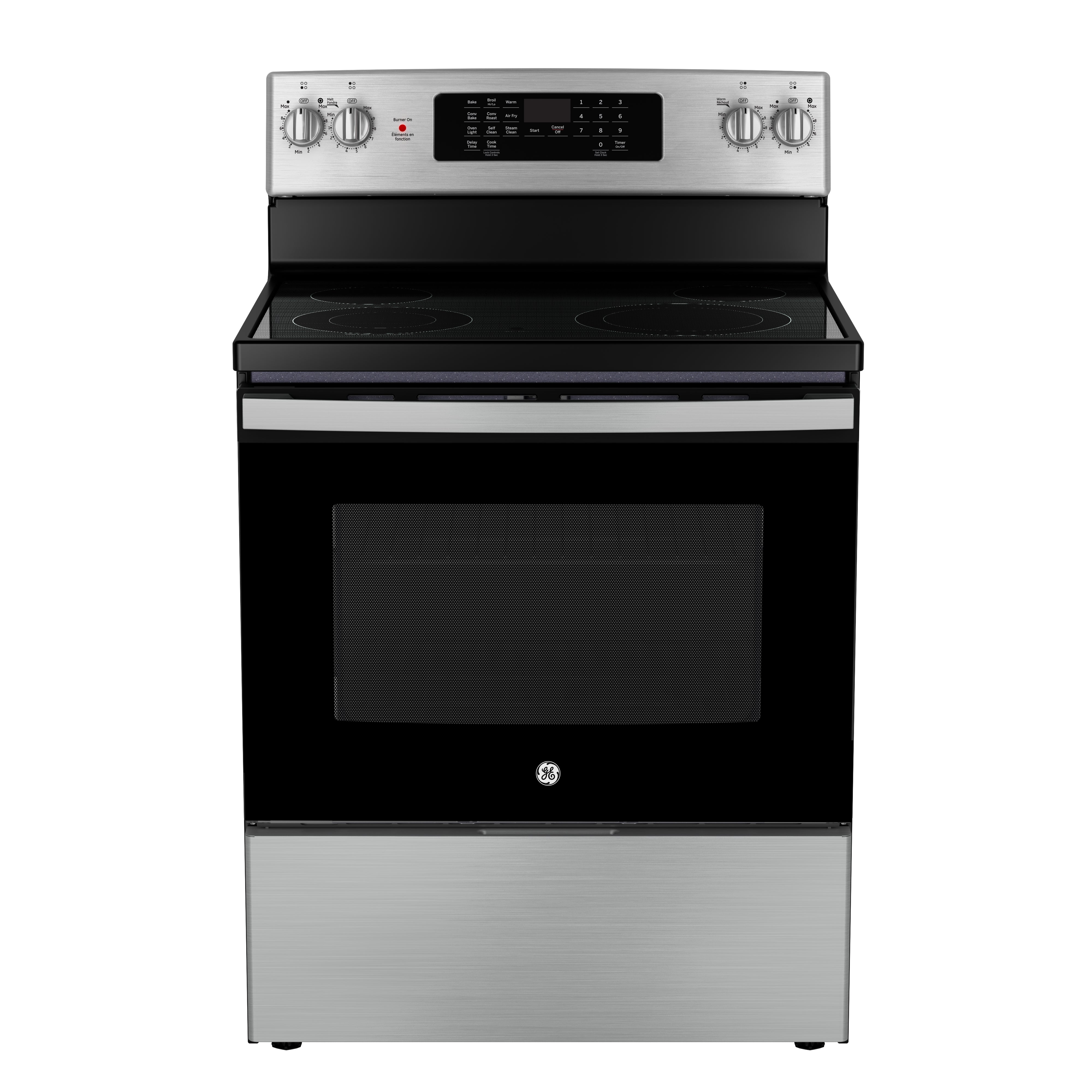 GE - 5 cu. ft Electric Range in Stainless - JCB830STSS