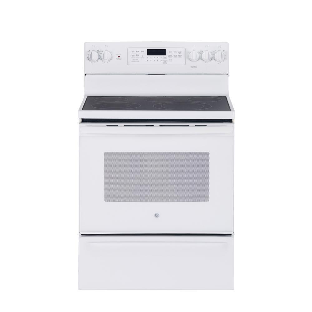 GE - 5 cu. ft Electric Range in White - JCB840DKWW