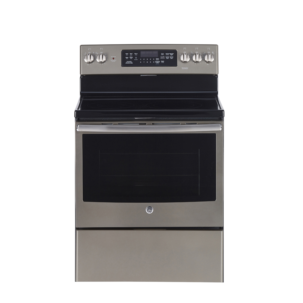 GE - 5 cu. ft Electric Range in Grey - JCB840EKES