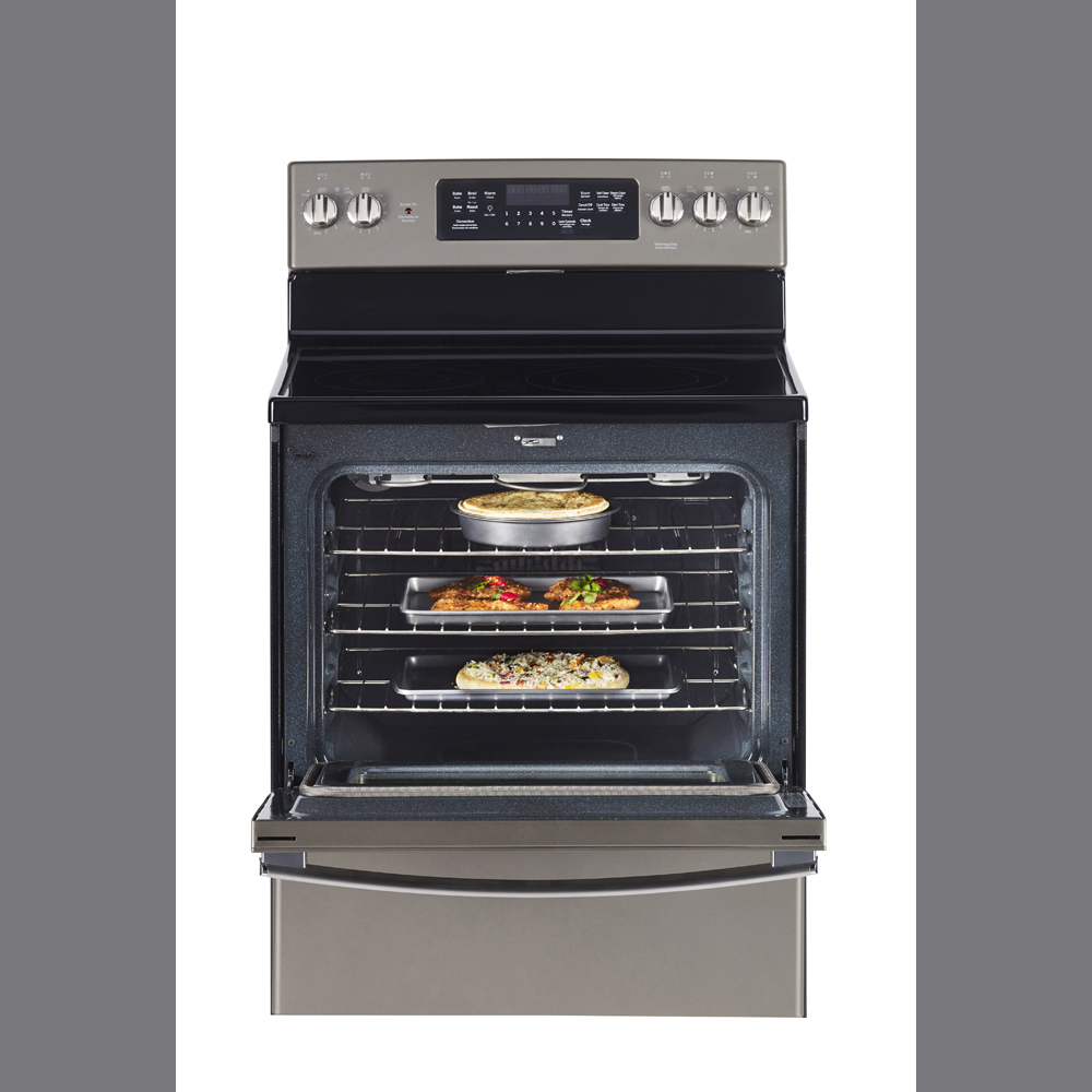 GE - 5 cu. ft Electric Range in Grey - JCB840EKES