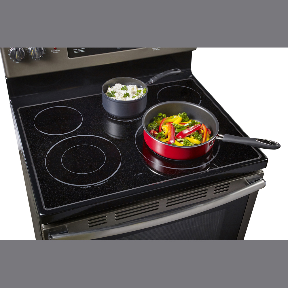 GE - 5 cu. ft Electric Range in Grey - JCB840EKES