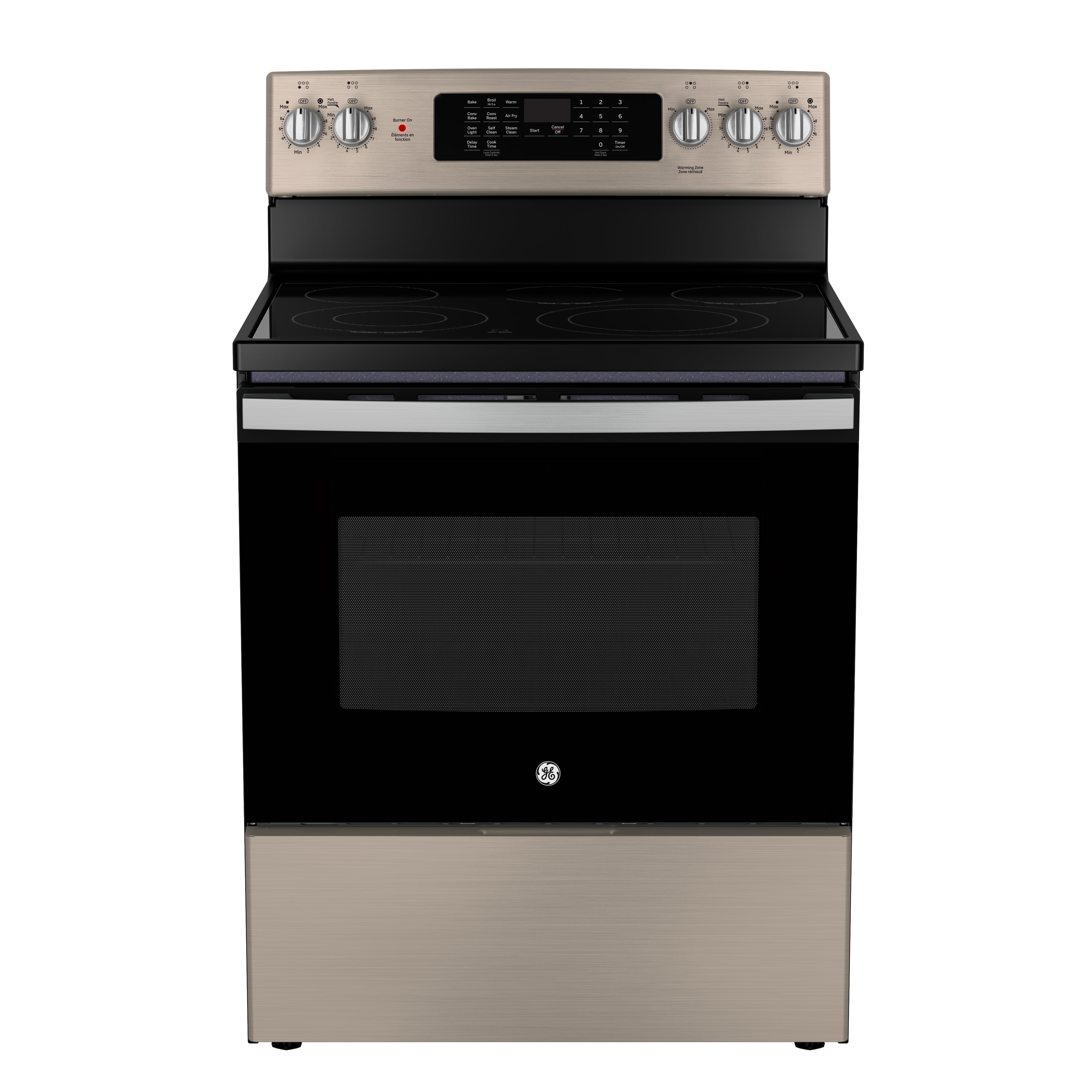 GE - 5 cu. ft Electric Range in Stainless - JCB840ETES