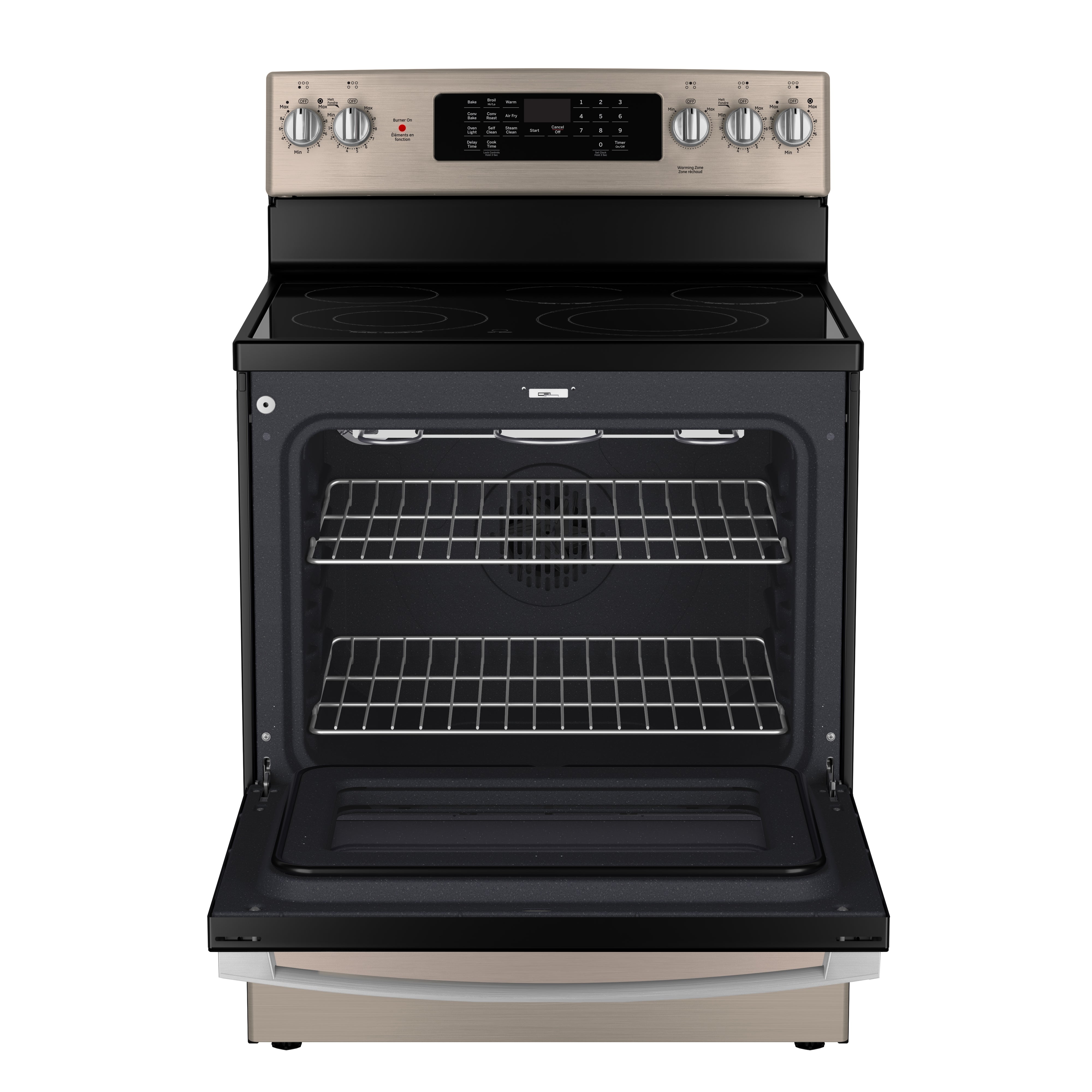GE - 5 cu. ft Electric Range in Stainless - JCB840ETES