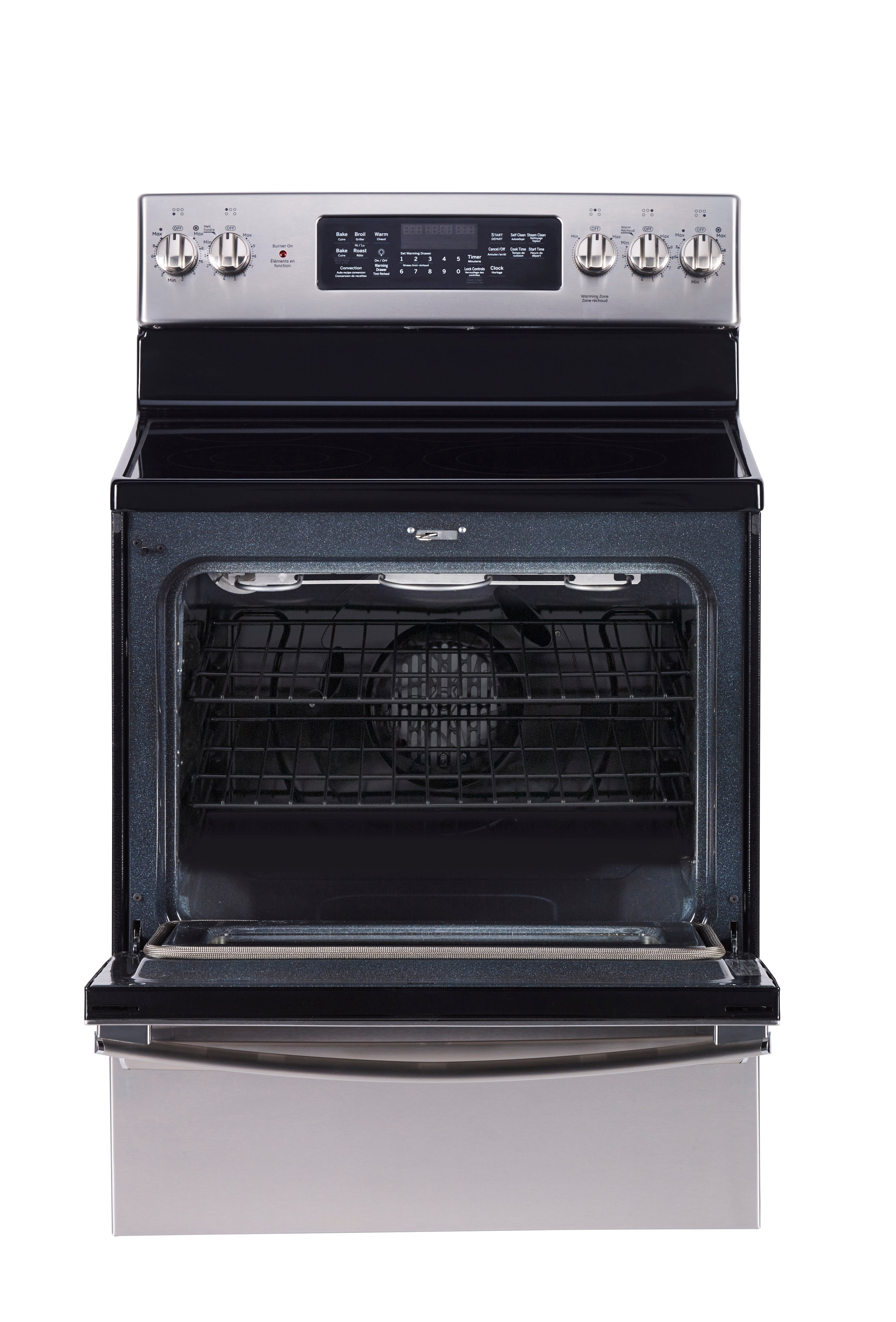 GE - 5 cu. ft Electric Range in Stainless - JCB890SNSS