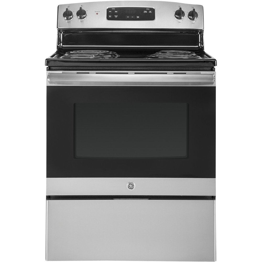 GE - 5 cu. ft Electric Range in Stainless - JCB890STSS