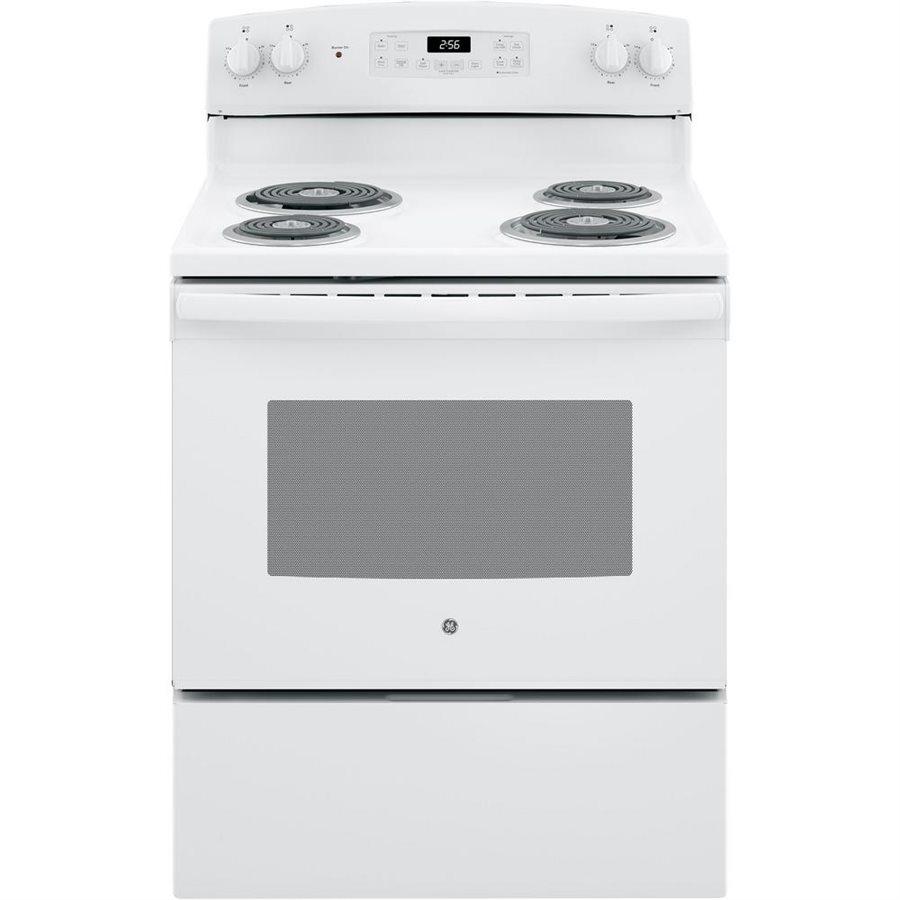 GE - 5 cu. ft Electric Range in White - JCBP240DMWW