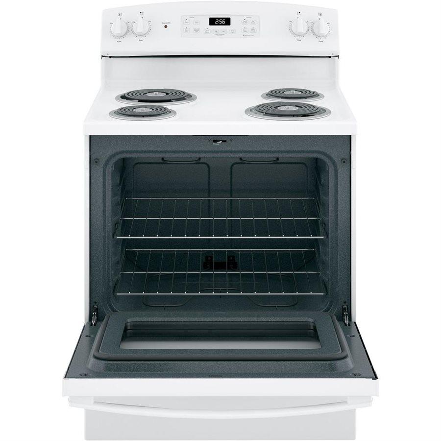 GE - 5 cu. ft Electric Range in White - JCBP240DMWW