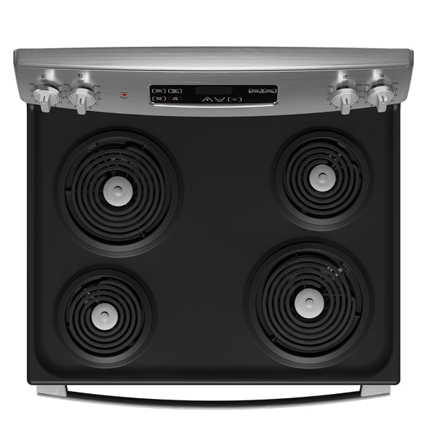 GE - 29.92 Inch 5 cu. ft Electric Range in Stainless - JCBS350SVSS