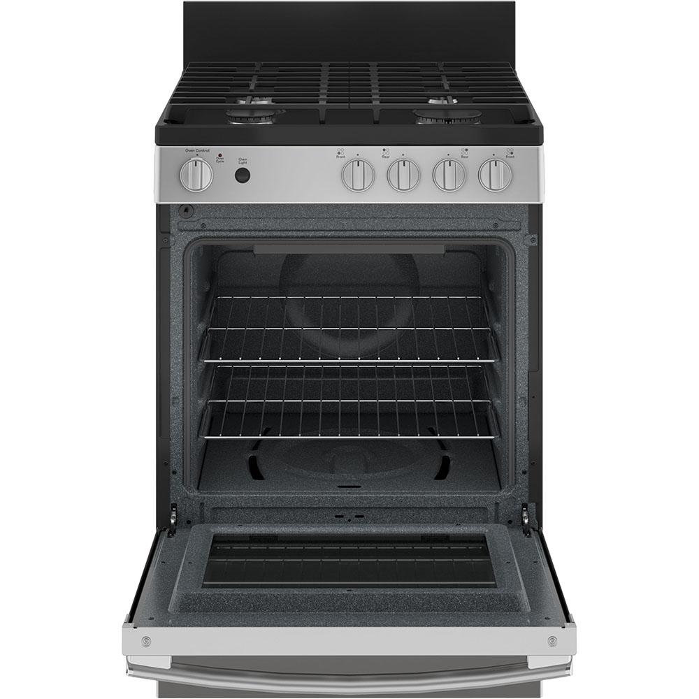 GE - 2.9 cu. ft Gas Range in Stainless - JCGAS640RMSS