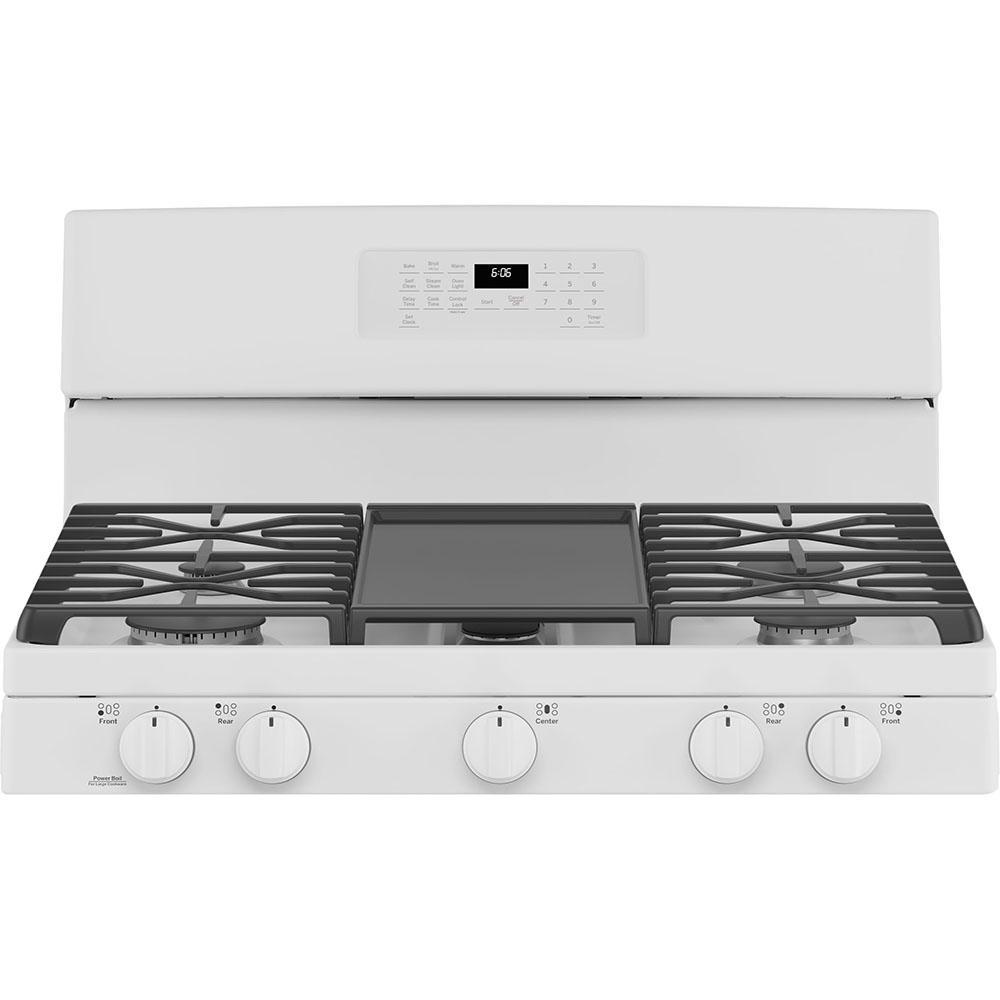 GE - 5 cu. ft Gas Range in White - JCGB660DPWW