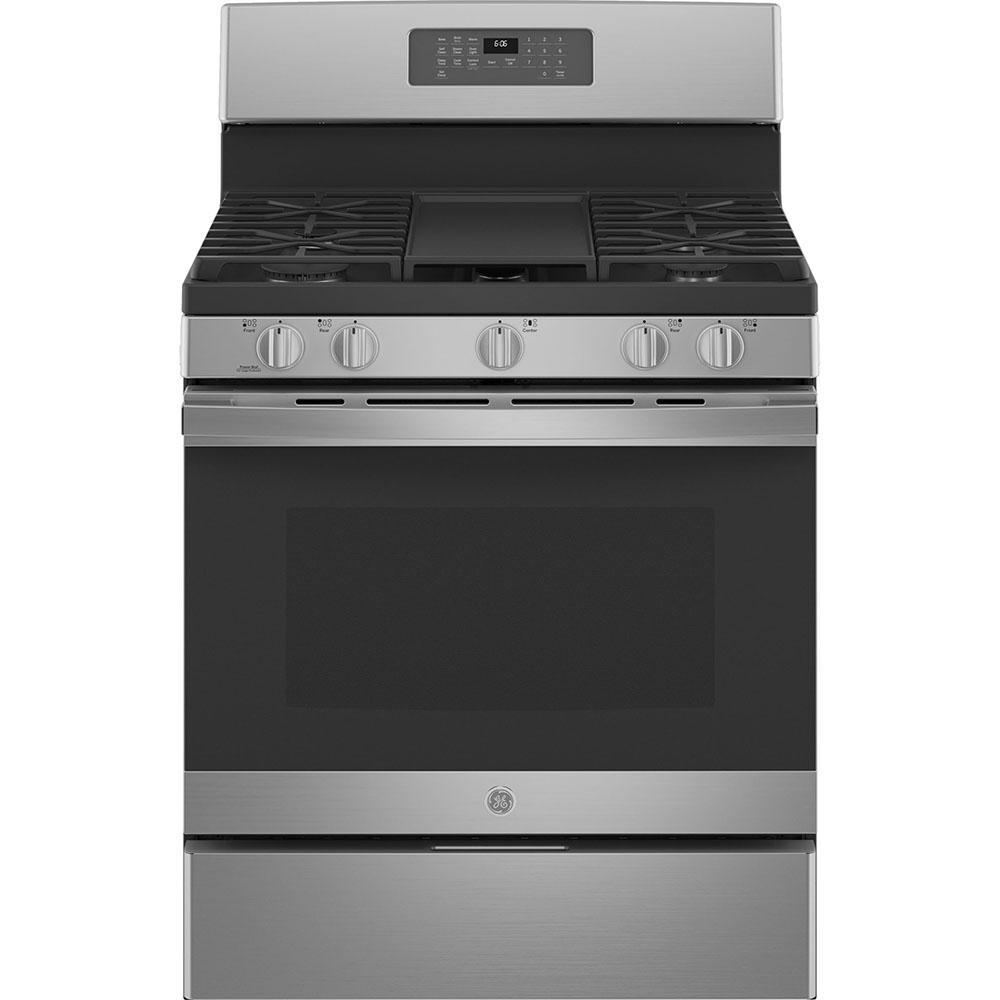 GE - 5 cu. ft Gas Range in Stainless - JCGB660SPSS