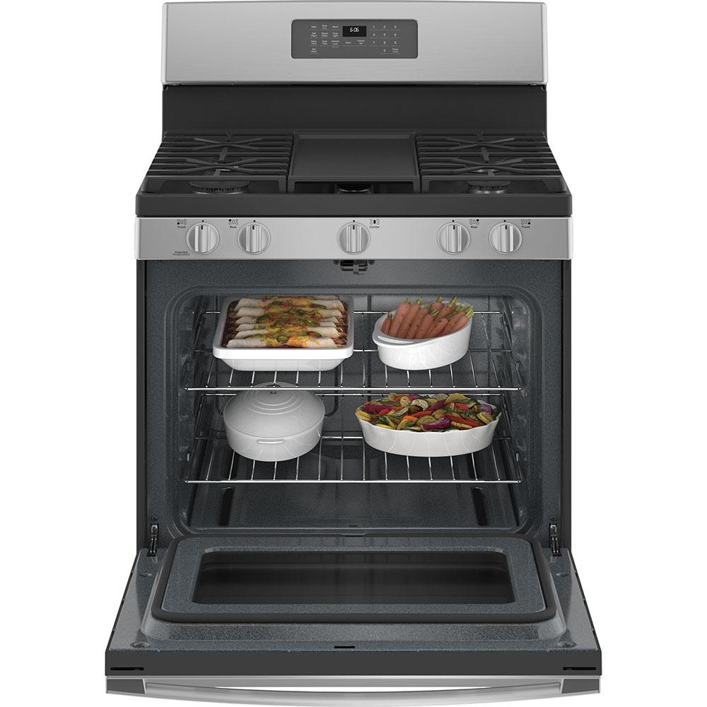 GE - 5 cu. ft Gas Range in Stainless - JCGB660SPSS