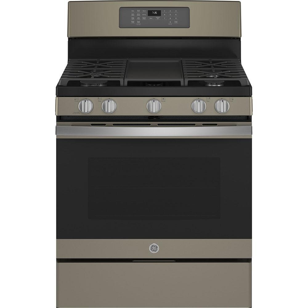 GE - 5 cu. ft Gas Range in Grey - JCGB735EPES